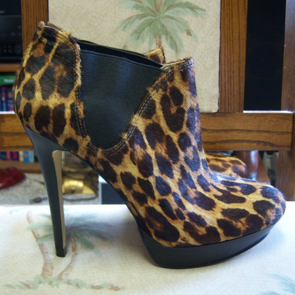 INC International Concept, Ankle Boots, Leopard